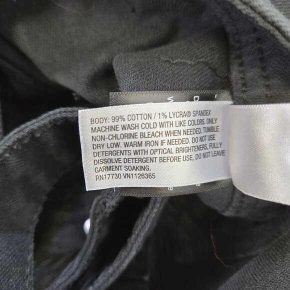 Universal Thread Black Denim Sailor Wide Leg Overall Jeans Size 6 - Picture 6 of 6